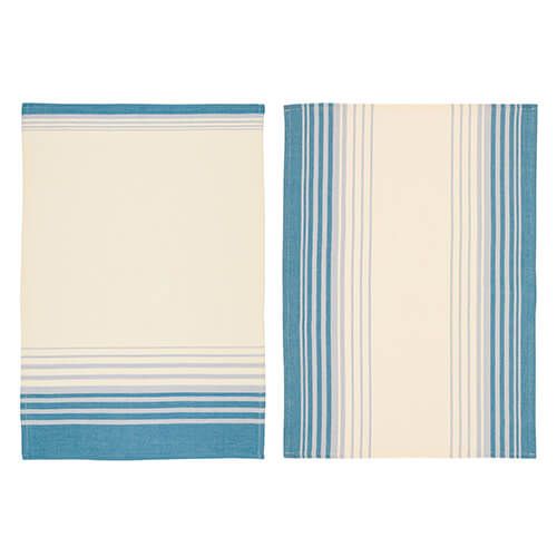 KitchenCraft Jacquard Stripe Tea Towels 2 Piece Set