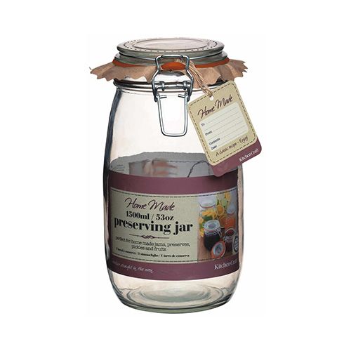 Home Made Glass 1.5 Litre Preserving Jar