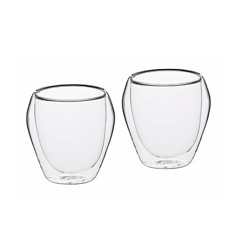 Le Xpress Double Walled Set of 2 Glass Tumblers