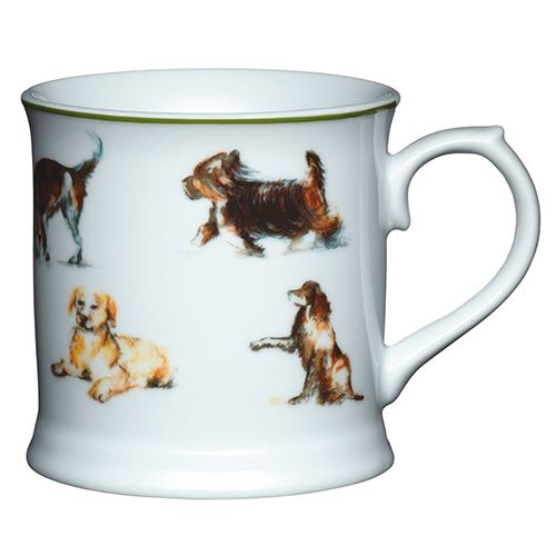KitchenCraft Fine Porcelain Dogs Mug
