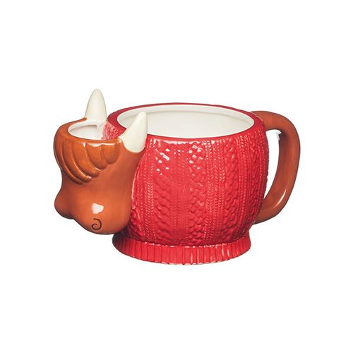 KitchenCraft Highland Cow Mug with Tea Bag Holder