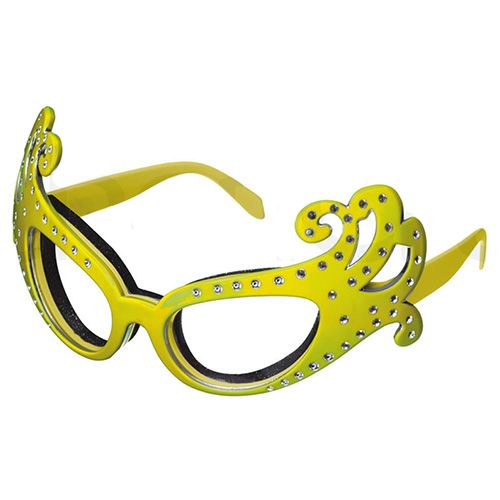 Kitsch'n'fun Dame Edna Onion Glasses Yellow