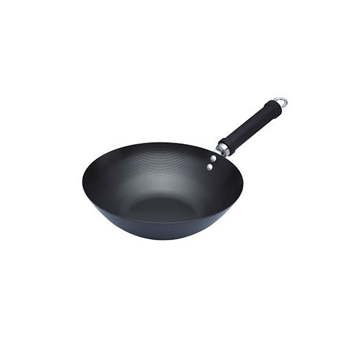 World Of Flavours Oriental 26.5cm Carbon Steel Non-Stick Wok With Phenolic Handle