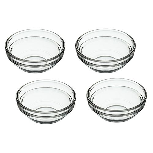 KitchenCraft Set Of 4 Glass Pinch Bowls
