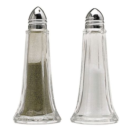 KitchenCraft Set of Two Glass Salt and Pepper Shakers