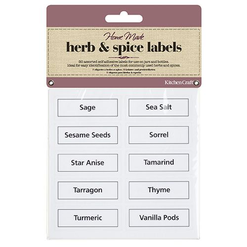 Home Made Pack of Fifty Vinyl Spice Label