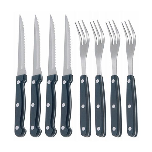 KitchenCraft Deluxe Set of 4 Steak Knife & Fork Set