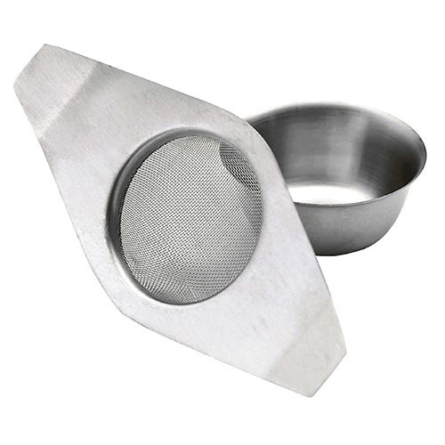 KitchenCraft Stainless Steel Double Handled Tea Strainer