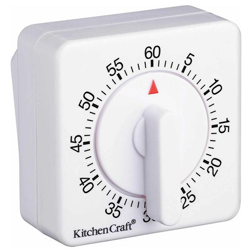 KitchenCraft Deluxe Half Round Wind-Up 60 Minute Timer