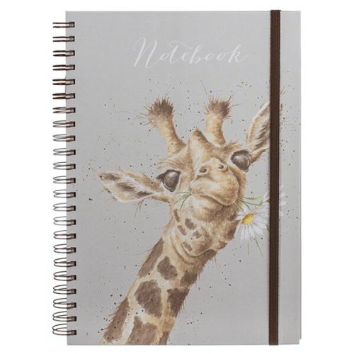 Wrendale Designs Flowers Giraffe Large A4 Notebook