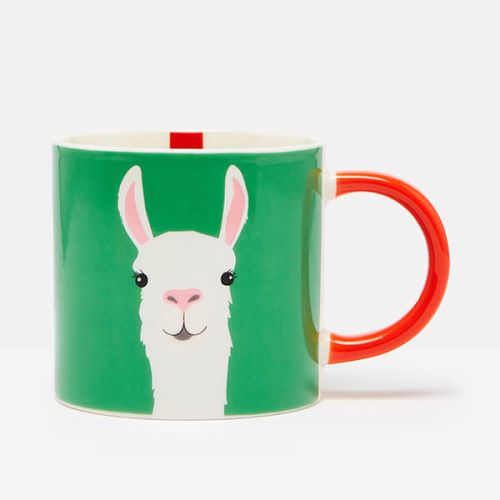 Joules Llama Green Mug