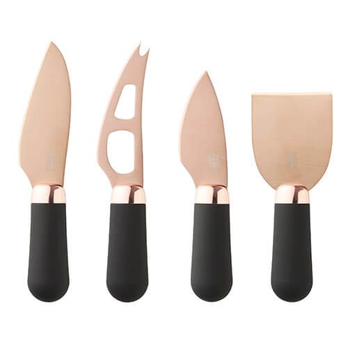 Taylors Eye Witness Brooklyn Rose Gold 4 Piece Cheese Knife Set