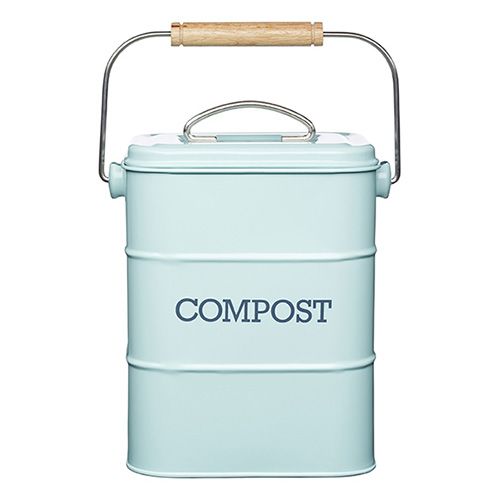 Living Nostalgia Vintage Blue Compost Bin