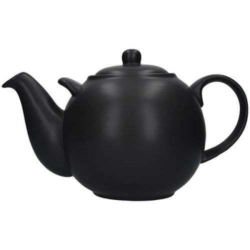 London Pottery Globe 10 Cup Teapot Matt Black