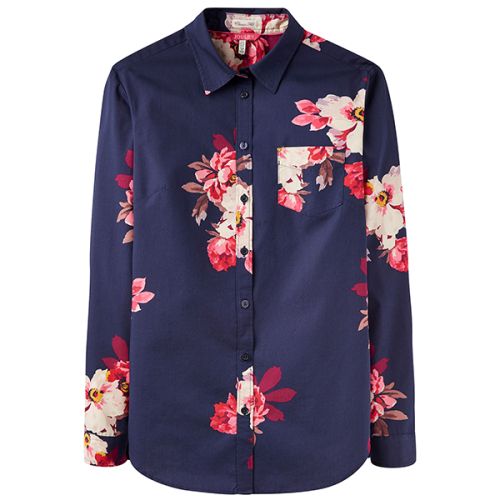Joules Lucie Print Shirt French Navy Bloom Print