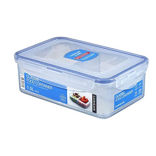 Lock & Lock 1 Litre Rectangular Storage Container With 3 Compartments