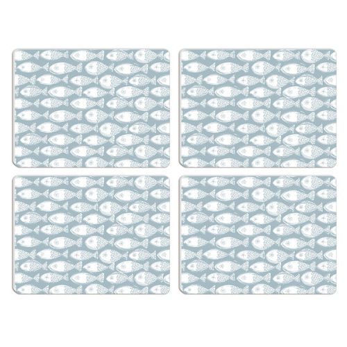 Melamaster Moulded Pack Of 4 Placemat Shoaling