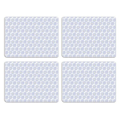 Melamaster Moulded Pack Of 4 Placemat Blooms