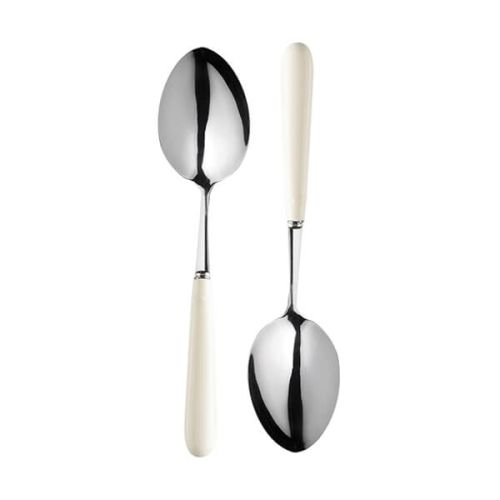 Mary Berry Set Of 2 Serving Spoons Ivory