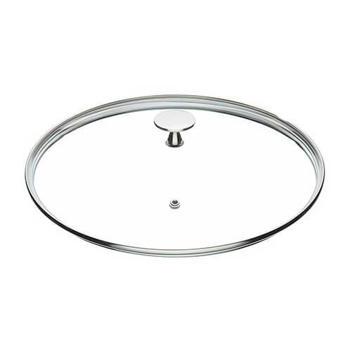 Master Class Glass Lid 24cm Stainless Steel Knob