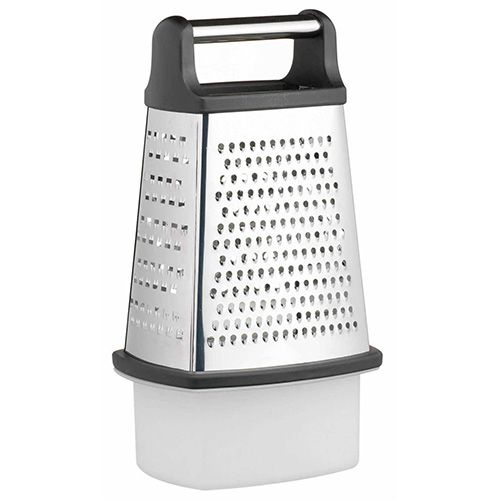 Master Class Stainless Steel Four Sided Box Grater with Collecting Box 23cm
