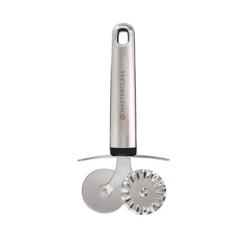 MasterClass Soft Grip Stainless Steel Pastry Wheel Grey