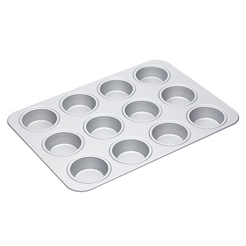 Master Class Silver Anodised Muffin Pan