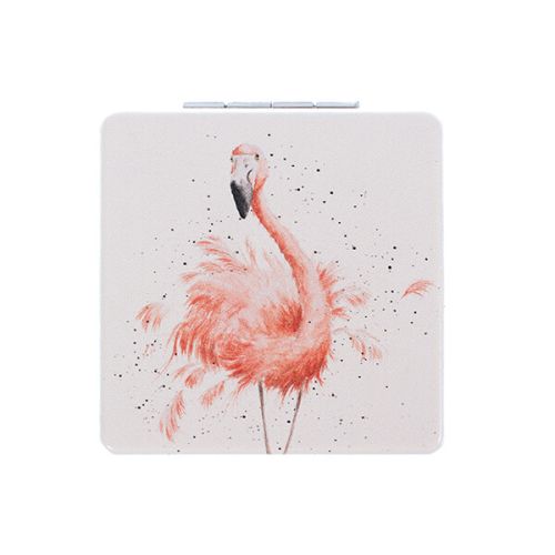 Wrendale Designs 'Pretty In Pink' Flamingo Compact Mirror