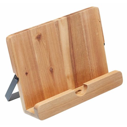 Natural Elements Acacia Wood Cookbook / I Pad / Tablet Stand