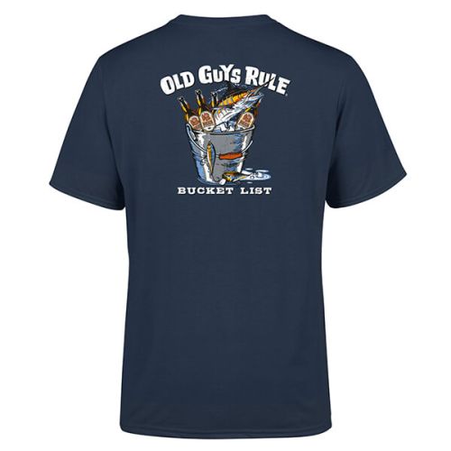 Old Guys Rule Blue Dusk Bucket List T-Shirt