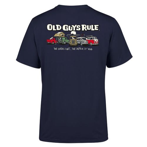Old Guys Rule Parking Lot III T-Shirt Navy
