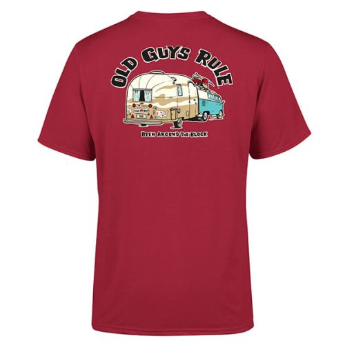 Old Guys Rule Been Around the Block II T-Shirt Cardinal Red