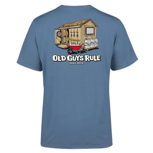 Old Guys Rule Indigo Blue Home Brew T-Shirt