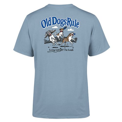 Old Guys Rule Stone Blue Old Dogs Rule T-shirt
