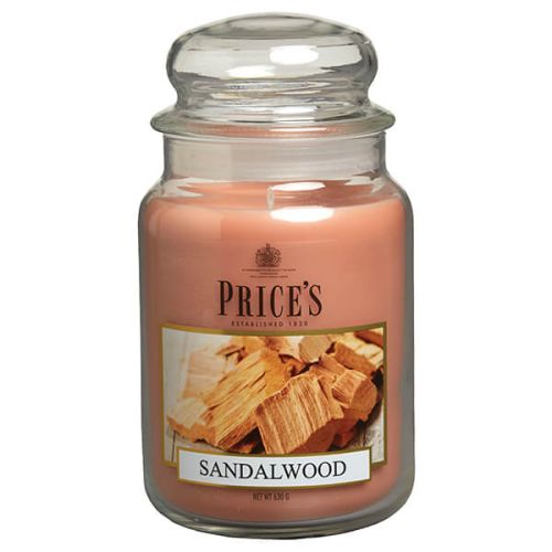 Prices Fragrance Collection Sandalwood Large Jar Candle