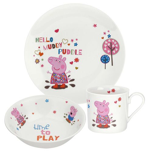 Peppa Pig Plate / Mug/ Bowl 3 Piece Gift Set