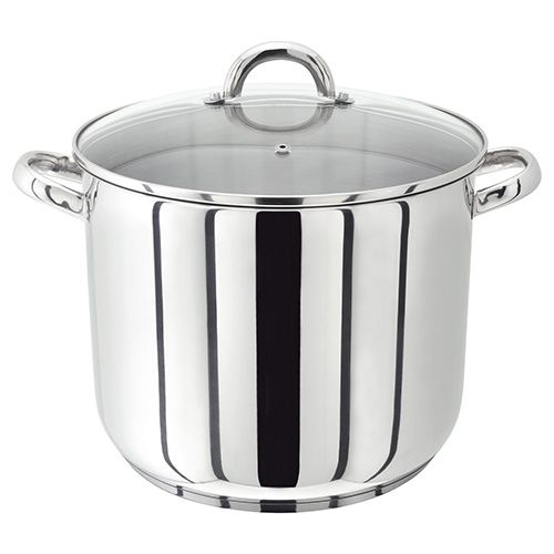 Judge 28cm Stainless Steel Stockpot With Vented Glass Lid