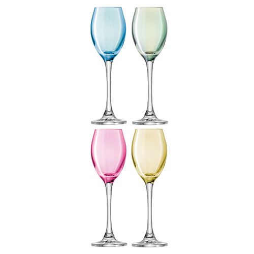 LSA Polka Pastel Liqueur Glass 70ml Set Of Four