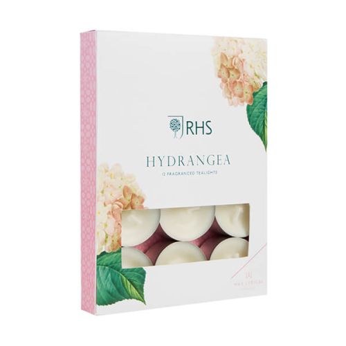 Wax Lyrical RHS Fragrant Garden Hydrangea Tealights Pack of 12