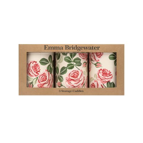 Emma Bridgewater Roses Set of 3 Round Caddies