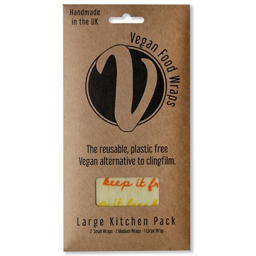 The Vegan Food Wraps Co. Vegan Wax Wrap Large Kitchen Pack