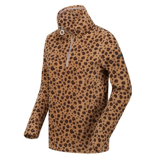 Regatta Leopard Kimberley Walsh Leela Lightweight Half Zip Printed Fleece