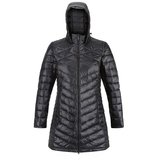 Regatta Black Andell II Lightweight Insulated Quilted Hooded Parka Walking Jacket