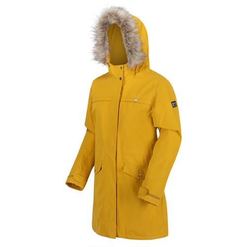 Regatta Mustard Seeds Serleena II Waterproof Insulated Fur Trimmed Hooded Parka Jacket