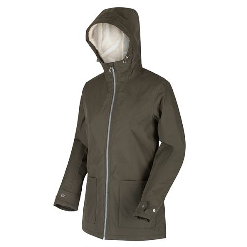 Regatta Dark Khaki Bergonia II Waterproof Insulated Hooded Jacket