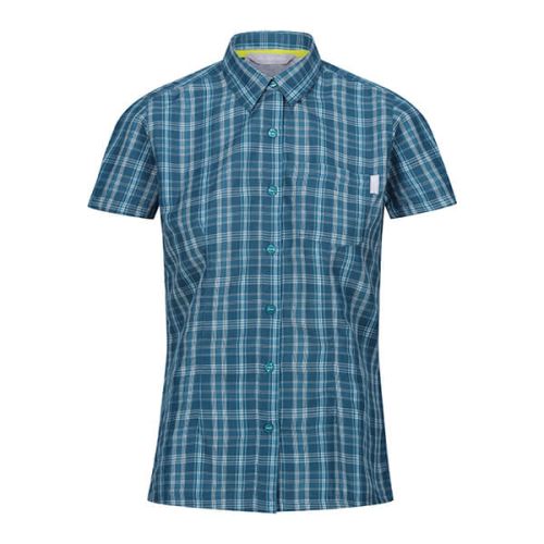 Regatta Mindano VIII Short Sleeve Shirt Moroccan Blue Check
