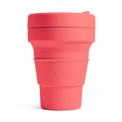 Stojo Brooklyn Coral Collapsible Pocket Cup 12oz/355ml