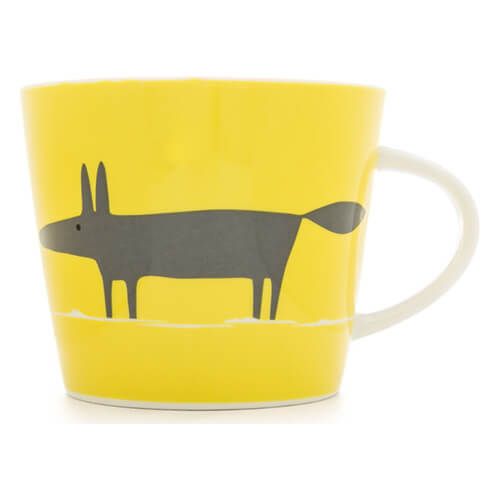 Scion Living Mr Fox Yellow & Charcoal 350ml Mug