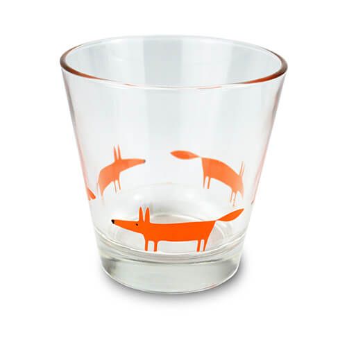 Scion Living Mr Fox Orange Glass Tumbler