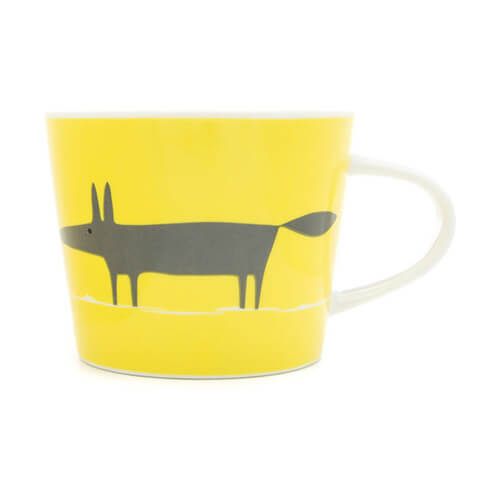 Scion Living Mr Fox Yellow & Charcoal 250ml Mini Mug